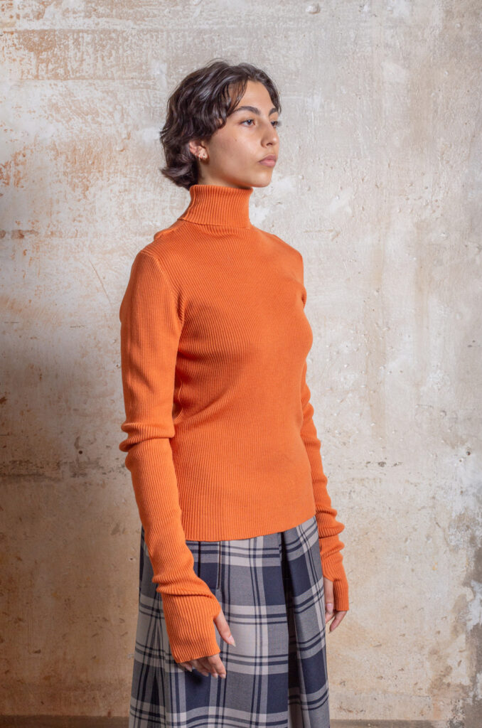 Sara Lanzi - Turtle Neck 01M.WV3.04 - Orange - RENDEZ-VOUS STORE