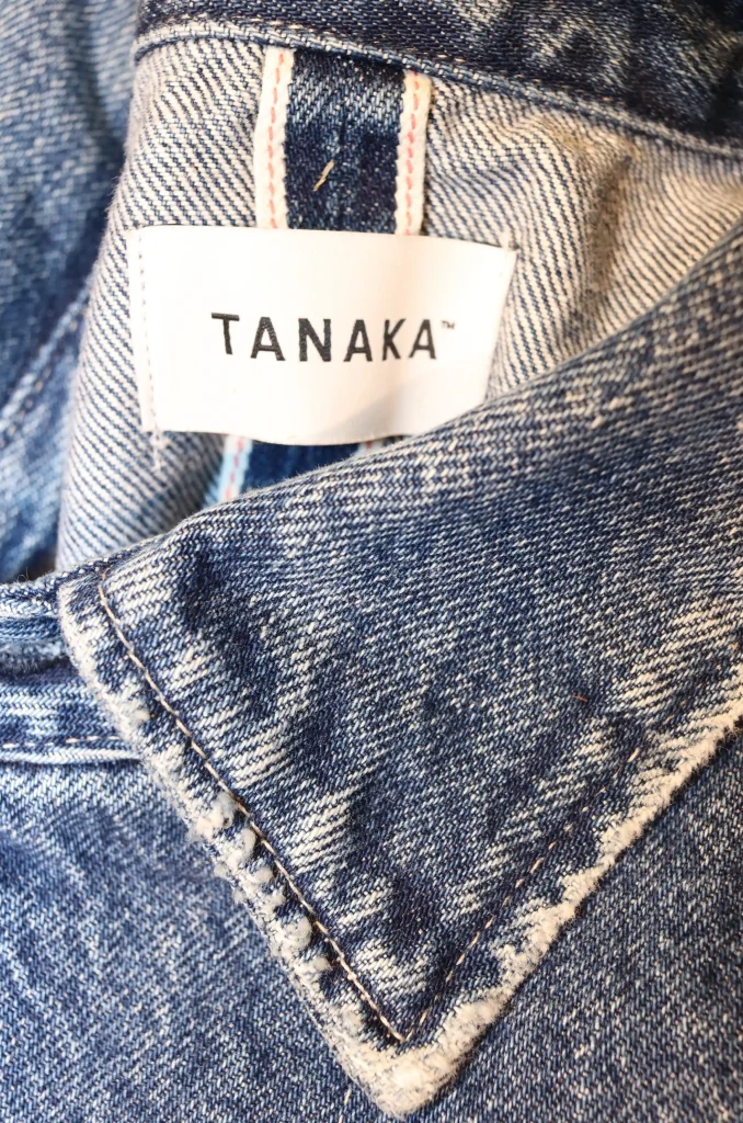 【TANAKA】One Two Three Jean Jacket Tanaka - Women Work Jean Jacket Vintage Blue - Rendez-vous Store