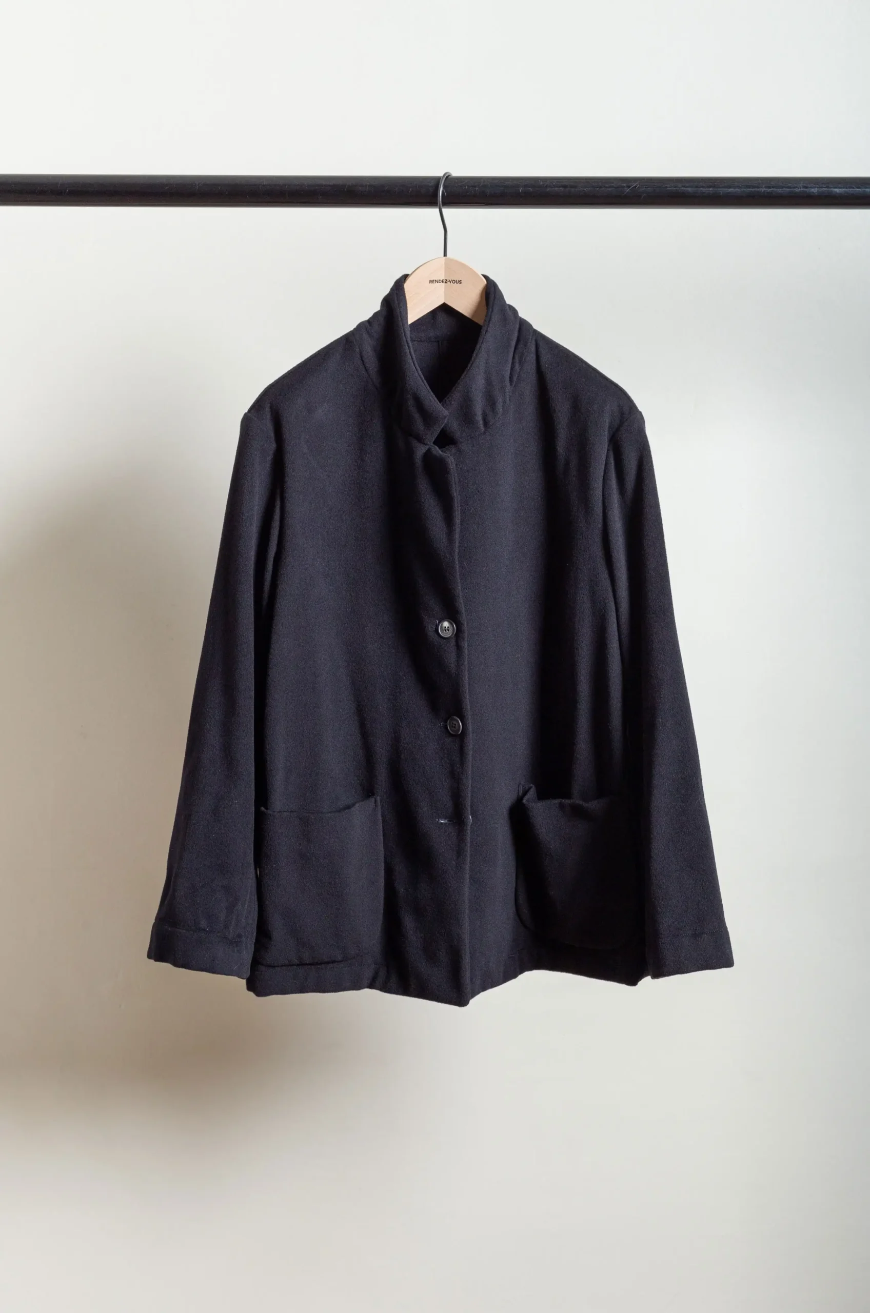 Bergfabel Farmer Coat in Navy Curated at Jake and Jones
