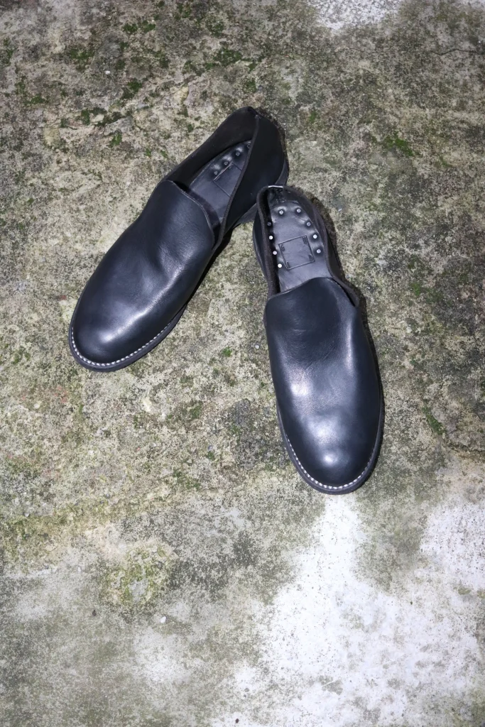 め*う様 BACKLASH GUIDI CALF LEATHER 3FOLD W GUIDI CALF CRINKLE SIDEZIP BOOTS | ISAMU KATAYAMA BACKLASH