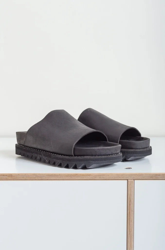 【GUIDI】SA06V KHAKI BROWN CV09T / CALF FG GUIDI Men's clog rubber sole sandals SA06V KHAKI BROWN CV09T