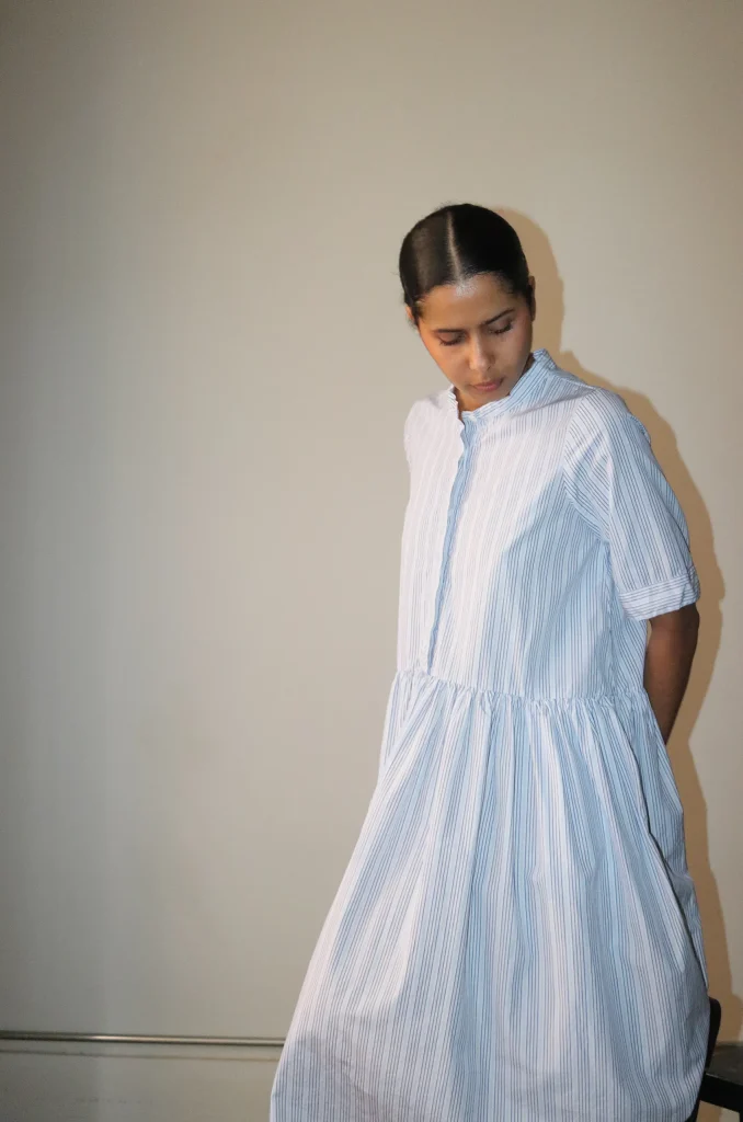 ワンピース Bergfabel FARMER DRESS LONG SLEEVE Bergfabel - Farmer Dress Blue