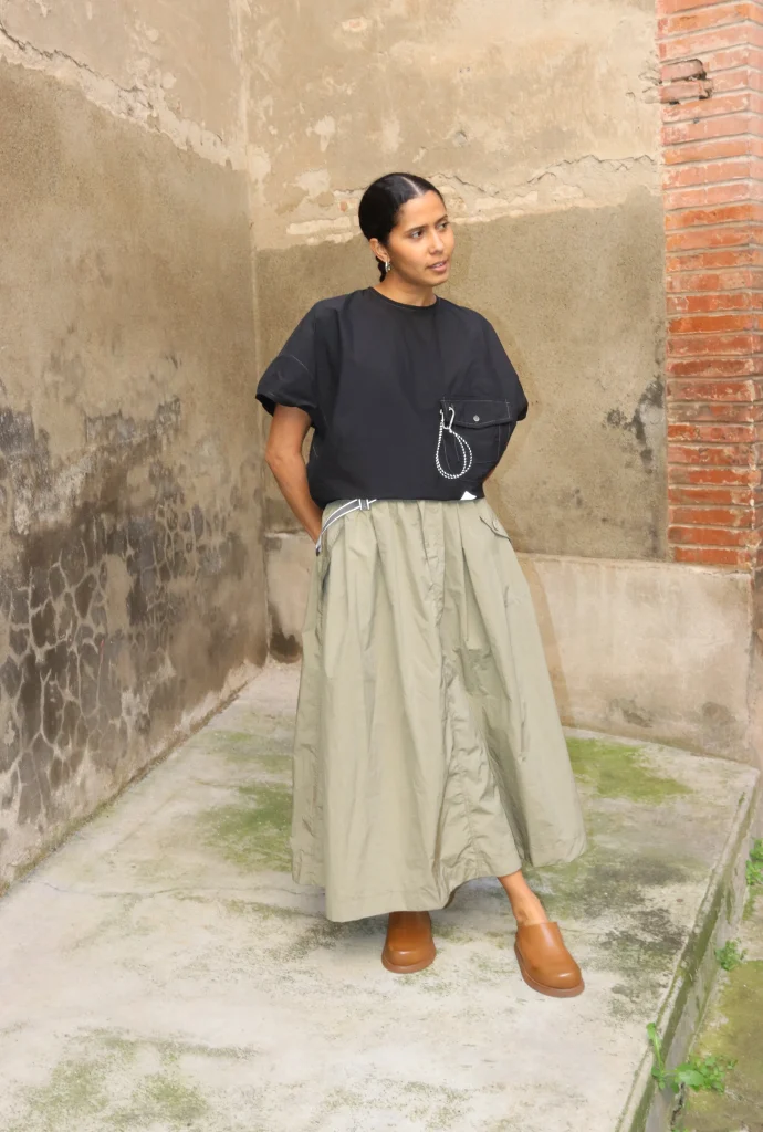 CORDURA typewriter SS pullover (W) | and wander（アンド
