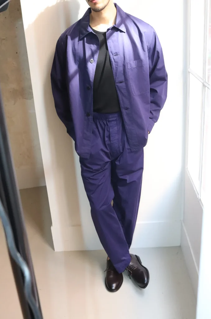 Lemaire - LS Pyjama Shirt Blue Violet - Rendez-Vous Store