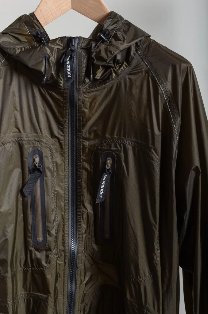 And Wander - Fly Rain Long Coat Khaki - Rendez-vous Store