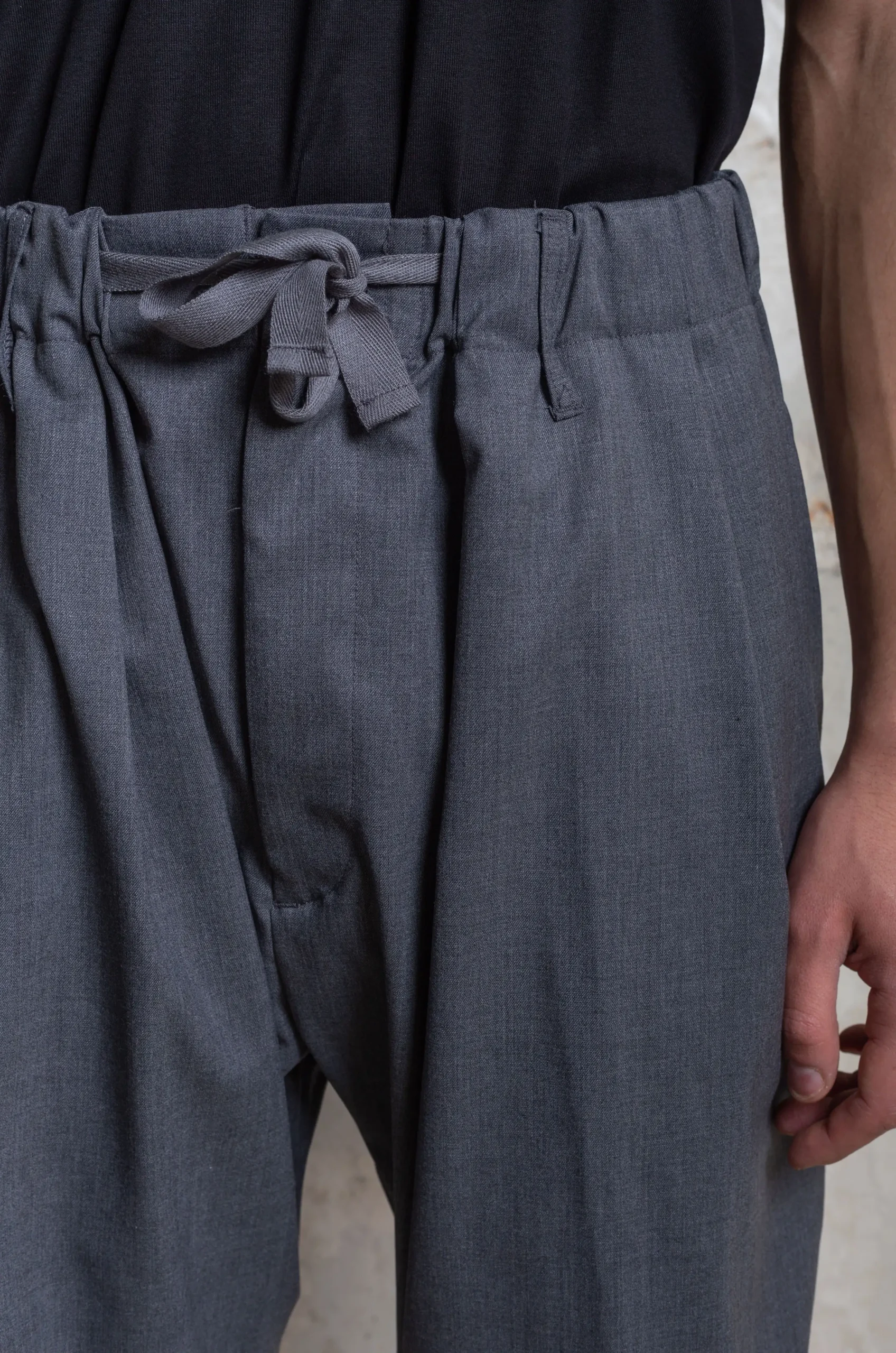 Sillage - Baggy Trousers Twill Gray - Rendez-vous Store