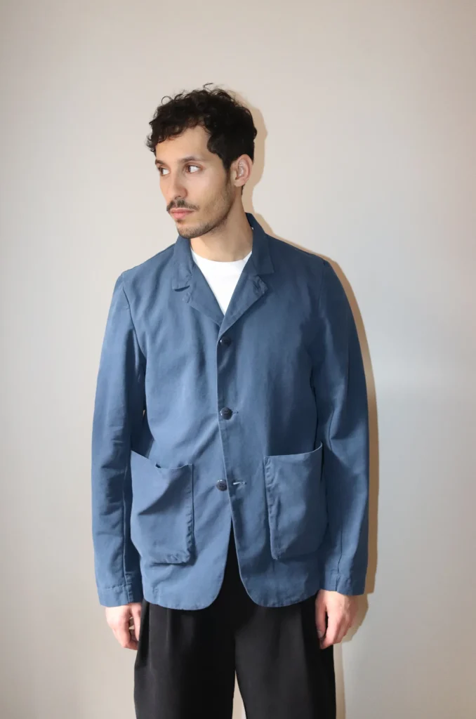 The Bookbinder Single Breasted Unisex Jacket. Cotton