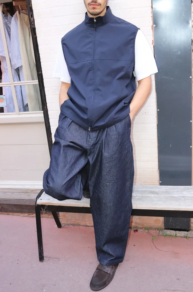 未使用　STILL BY HAND BOX PLEAT WOOL PANTS Still By Hand - Box Pleat Wool Pant (Greige) — EQUIPMENT