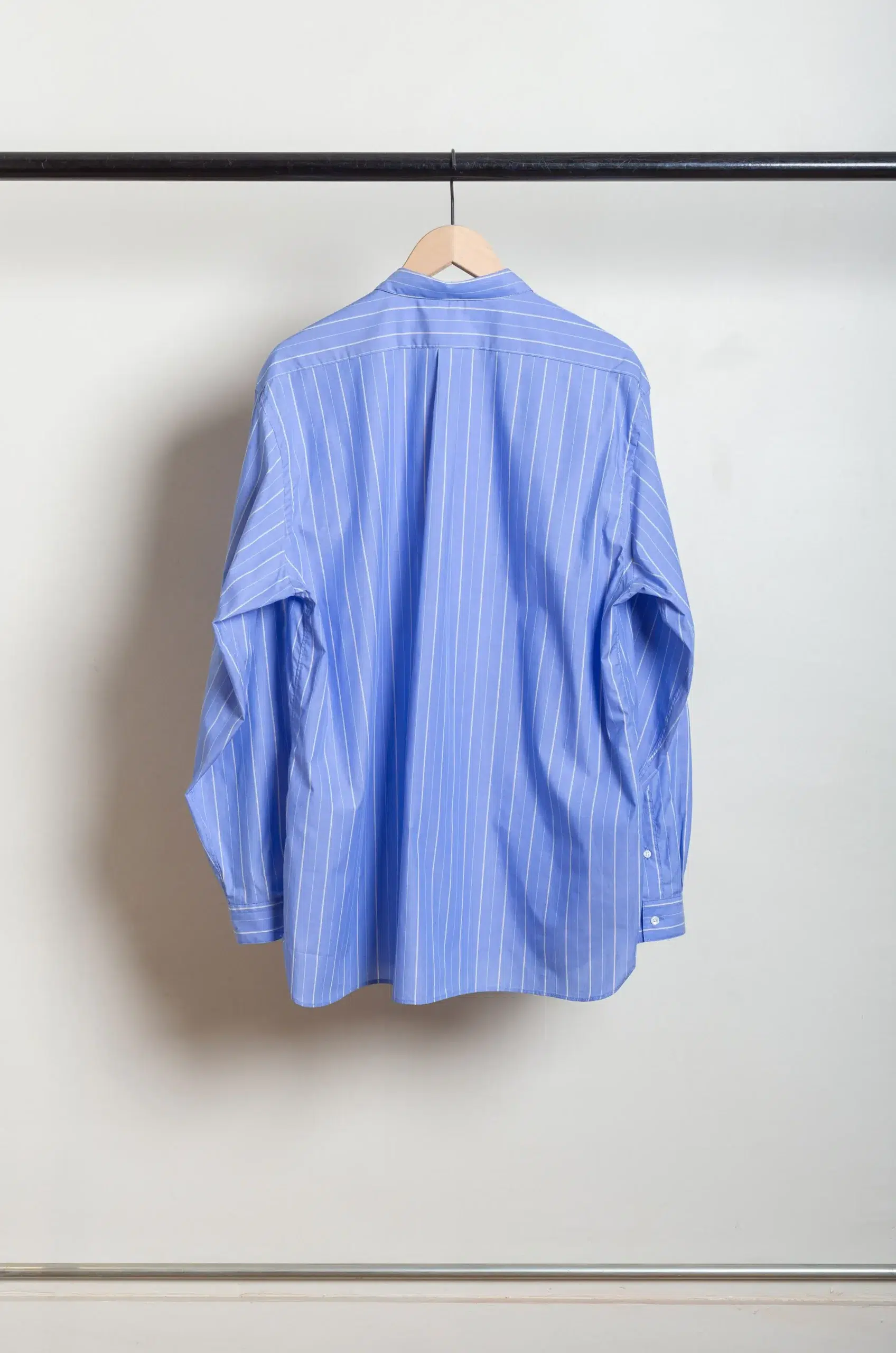 Still By Hand - Regular Collar Shirt SH00221OS - Blue Stripe