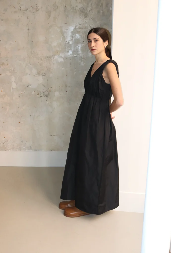 Sofie D'Hoore - DIABOLO Dress Sleeveless Crossed Woven Black