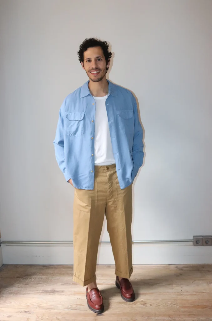 Ts(s) - Round Flap Pocket Shirt Blue - Rendez-vous Store