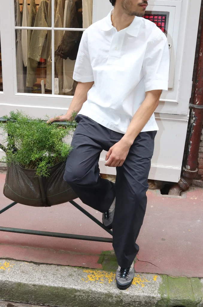 MHL - Offset Placket Polo White - Rendez-vous Store