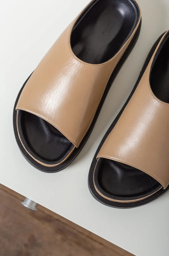 Studio Nicholson - Spring Slide Sandal Oat - Rendez-Vous Store