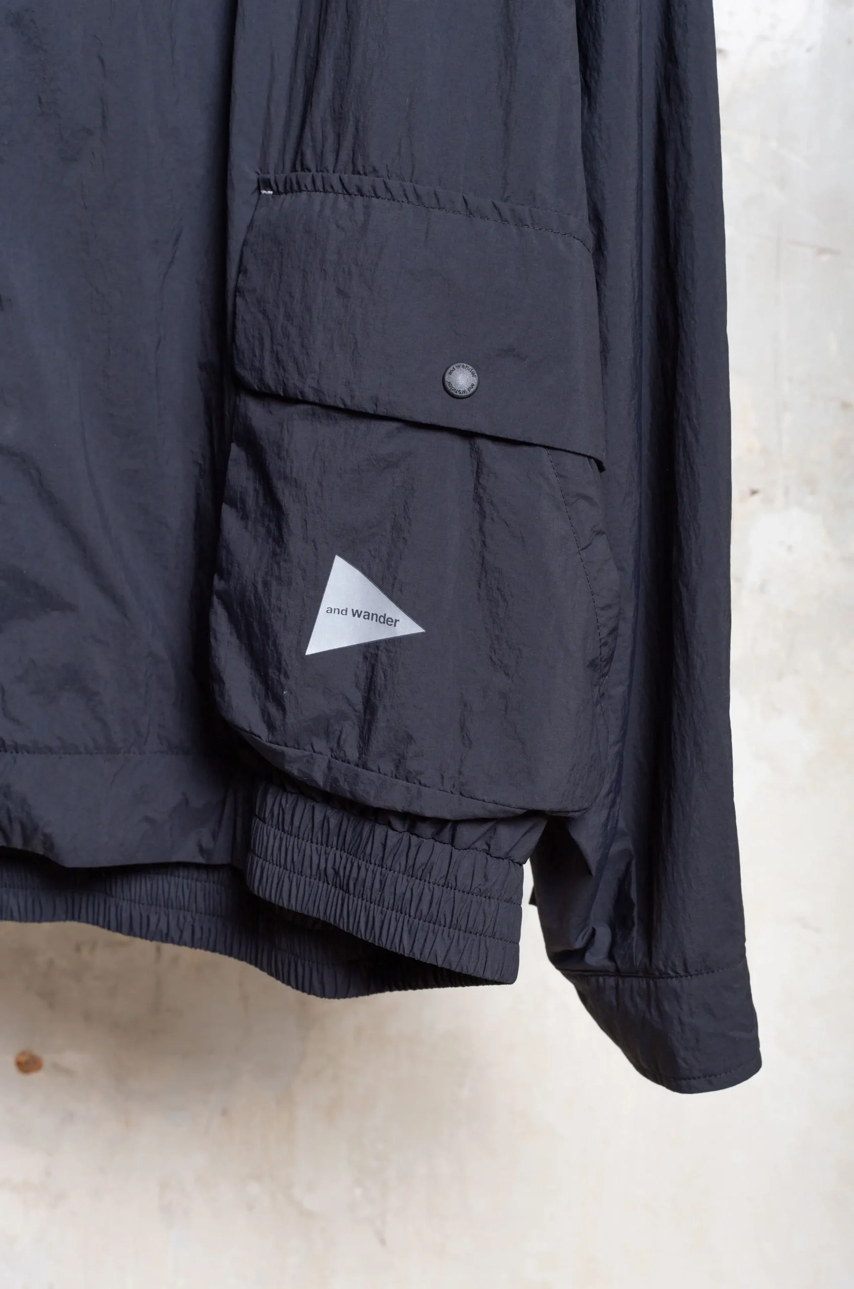 And Wander Water Repellent Light Jacket 2 Black