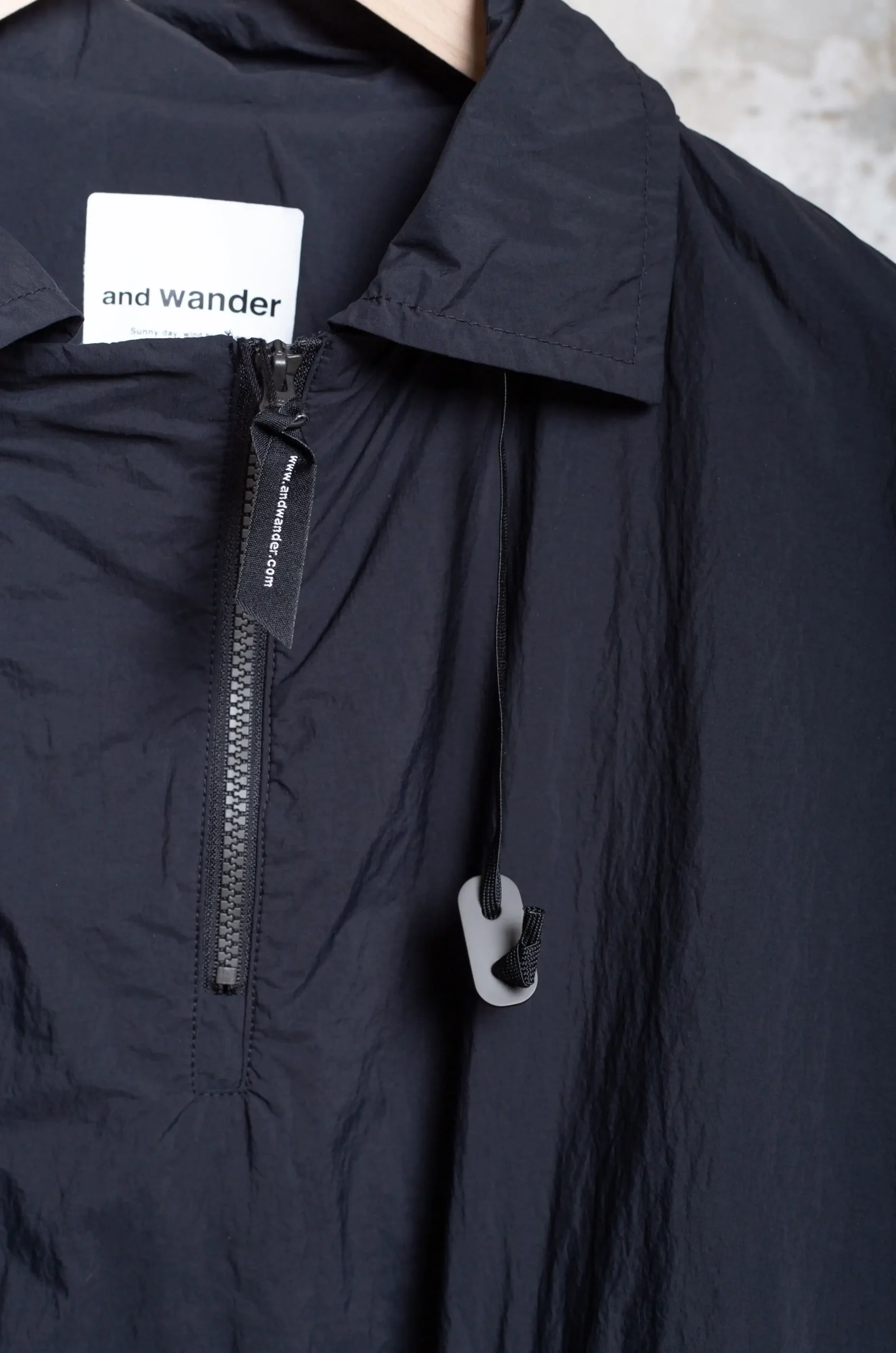 And Wander Water Repellent Light Jacket 2 Black