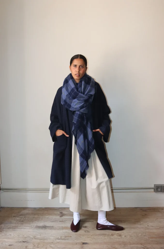 新品未使用【apuntob】　Scarf Towel vichy linen 新品未使用【apuntob】 Scarf Towel vichy linen