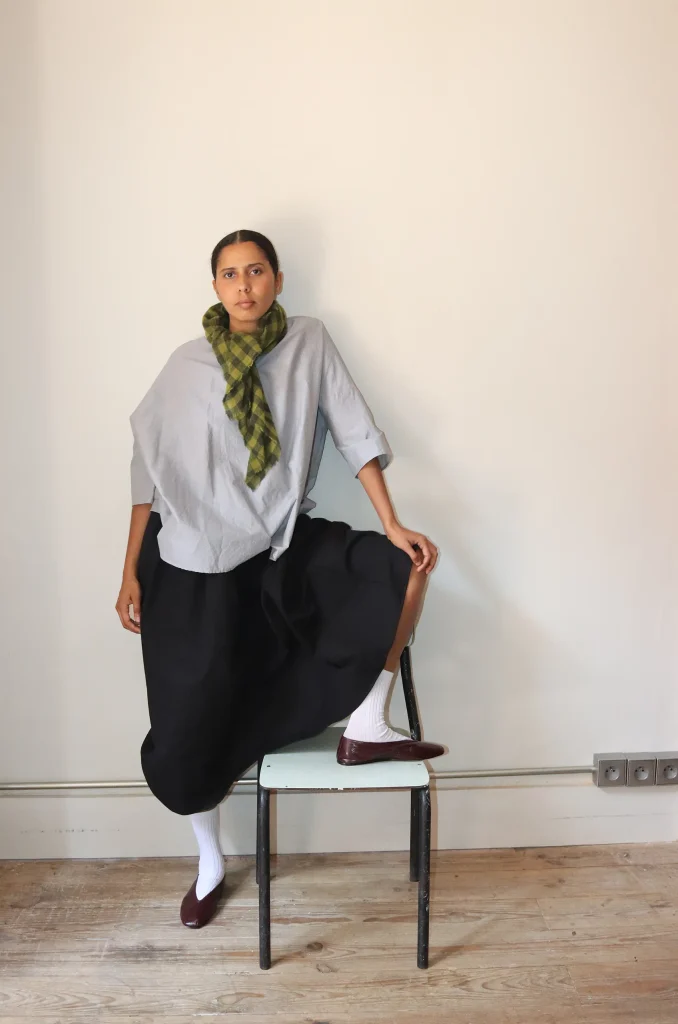 最終【apuntob】gathered skirt Cotton Blend Classic Gathered Skirt – La Garçonne