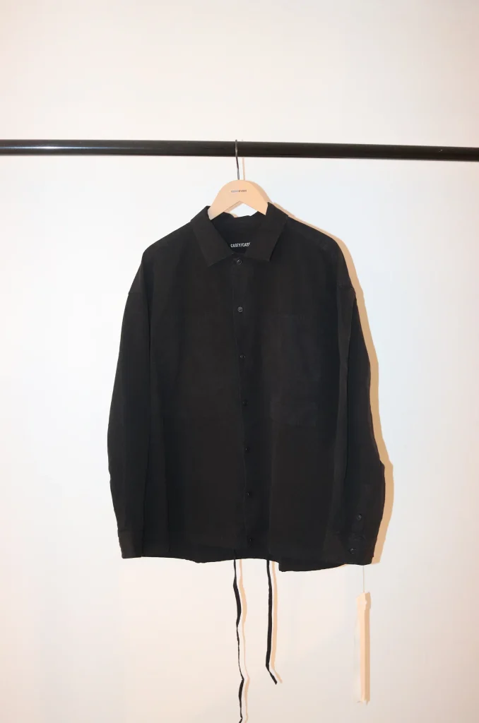 CASEY-CASEY ブラック シャツ Mサイズ CASEY CASEY SAINT LOUIS SHIRT BLACK 24HC274 | BEST PACKING STORE