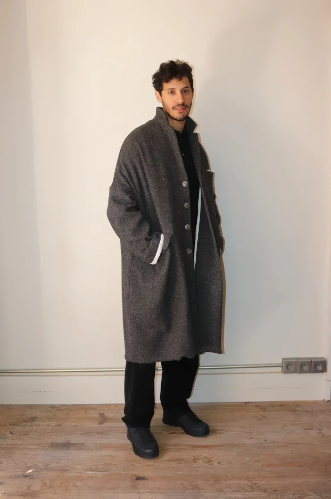 Album Di Famiglia Men Loose Coat HW Pepper