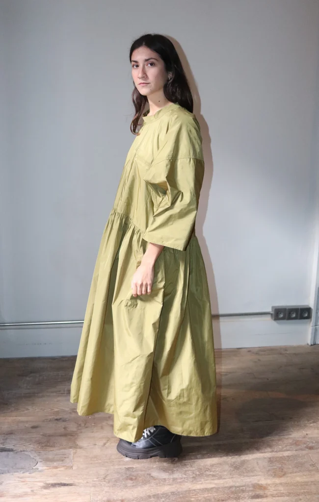 Sofie D'Hoore - DELOS Dress Olive Oil - Rendez-Vous Store
