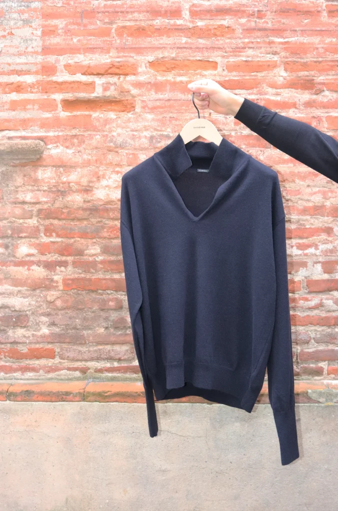 Comoli-Sweater-A03-06011-Navy- Comoli-Sweater-A03-06011-Navy-