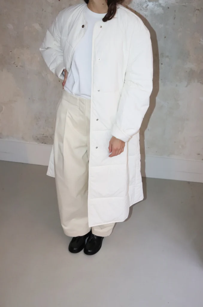 小物 STUDIO NICHOLSON PADDED SCARF 22AW Trigon Scarf in Stone Melange– Studio Nicholson