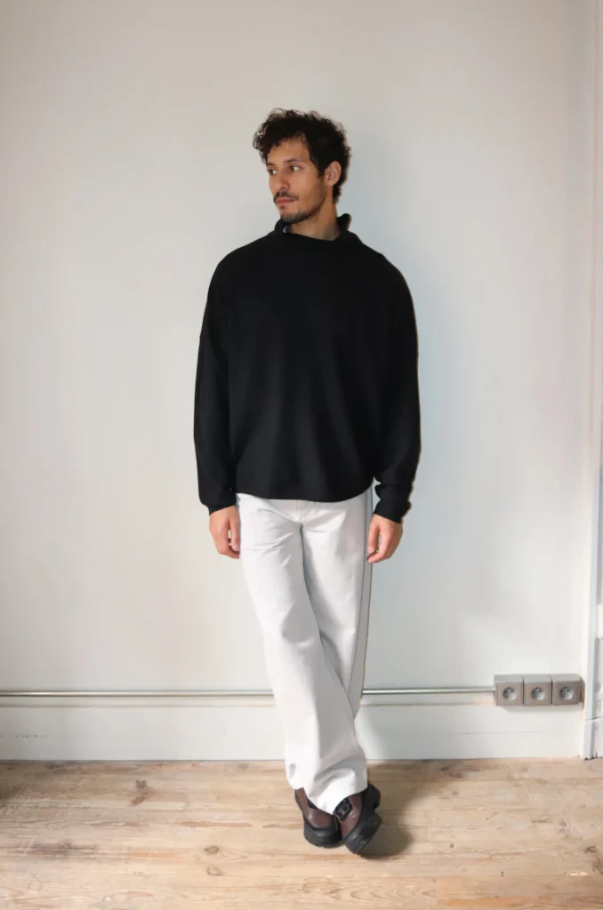 Studio Nicholson TENSA SNM-1239 LW Boiled Wool 16GG Roll Neck