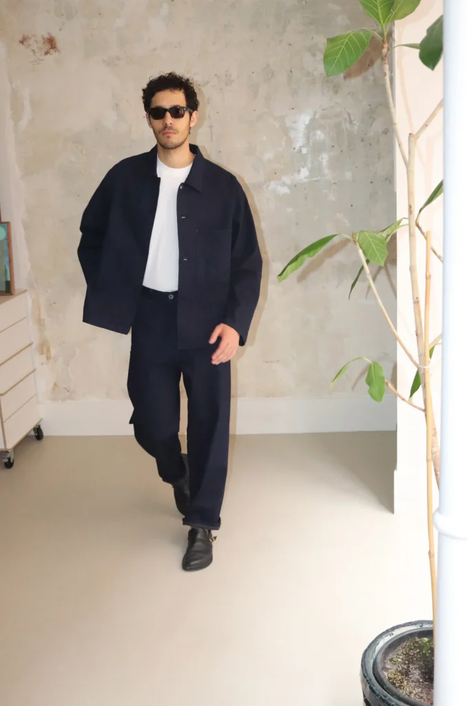 Still By Hand 11.5OZ Denim Blouson DN03251OS Dark navy