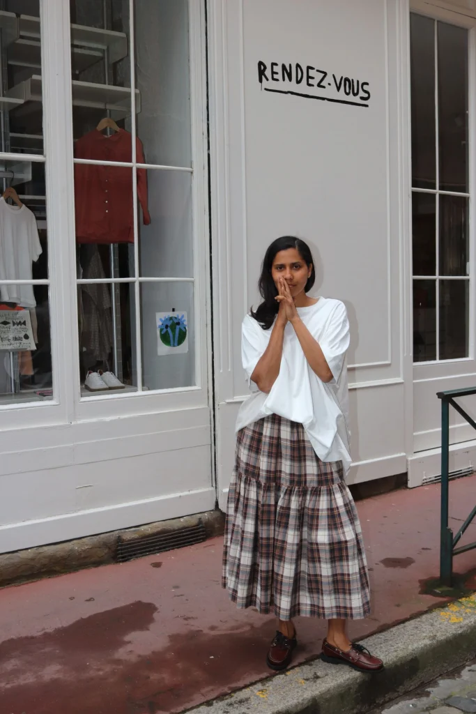 Toujours Ruffled Maxi Skirt TM42WK04 Brown