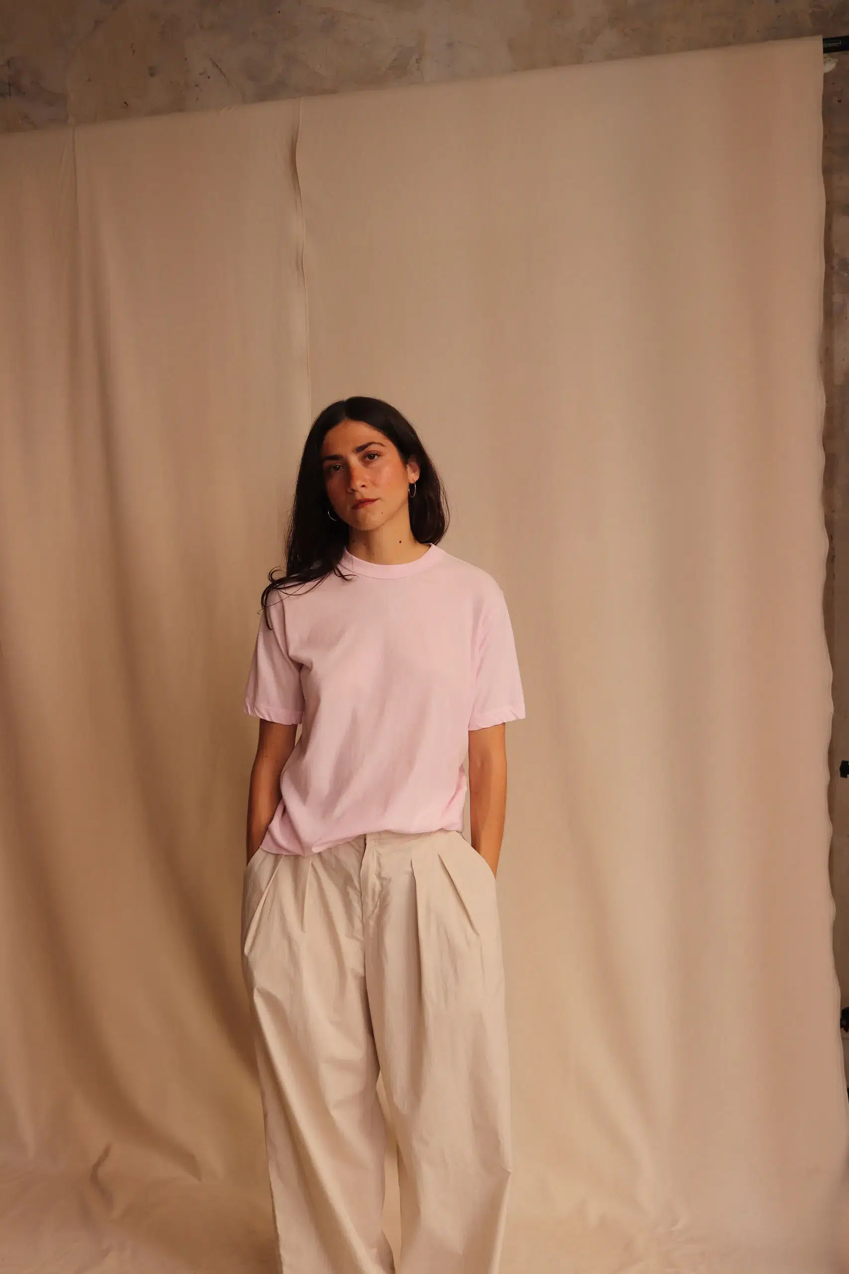 ATON - FRESCA SINGLE JERSERY STANDARD T-SHIRT - PINK