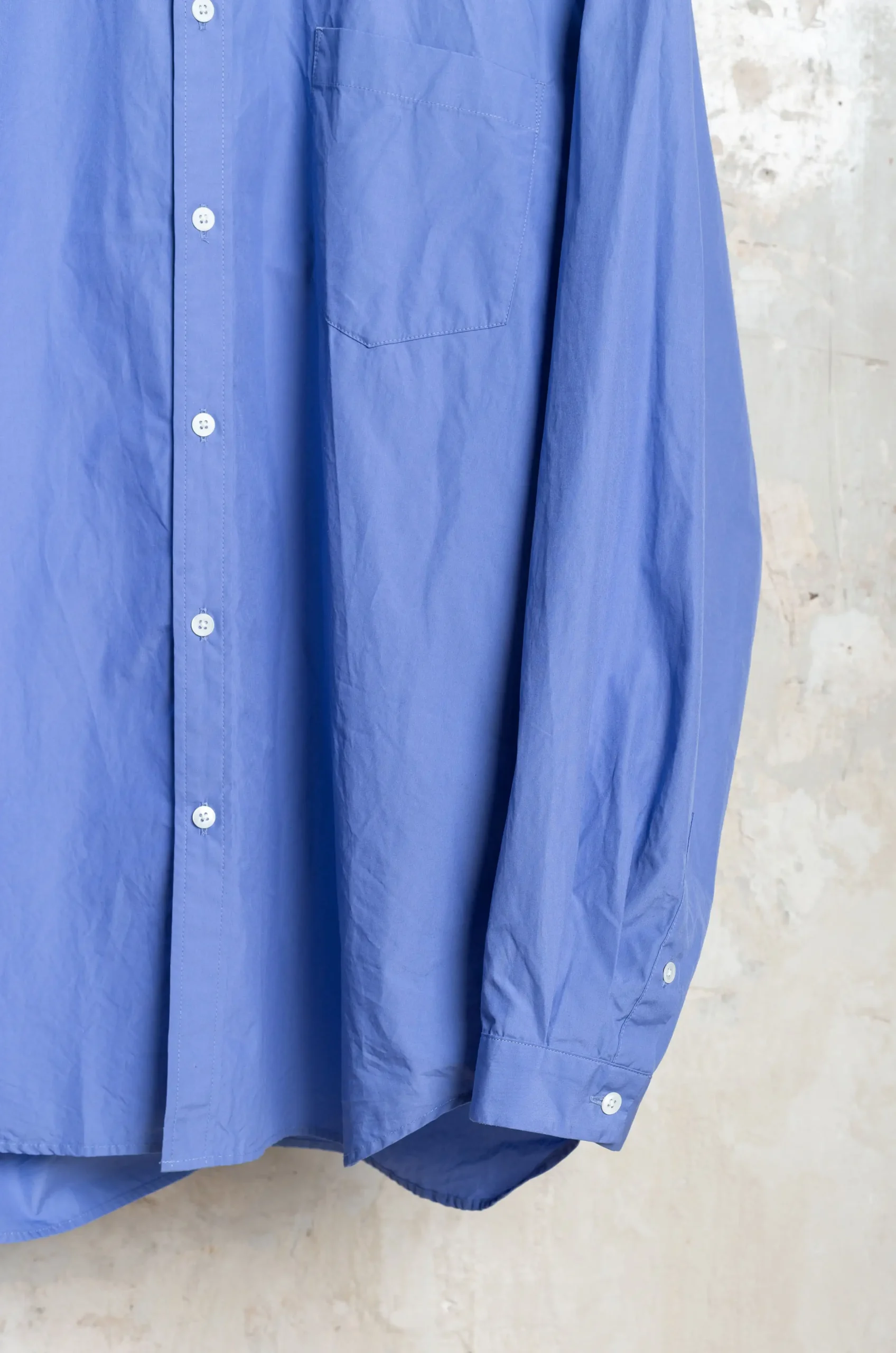 ATON WOMEN WASHED SHIRT SUVIN BROAD SAX