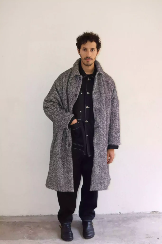 Casey Casey Big Blobby Coat 25HM236 Grey