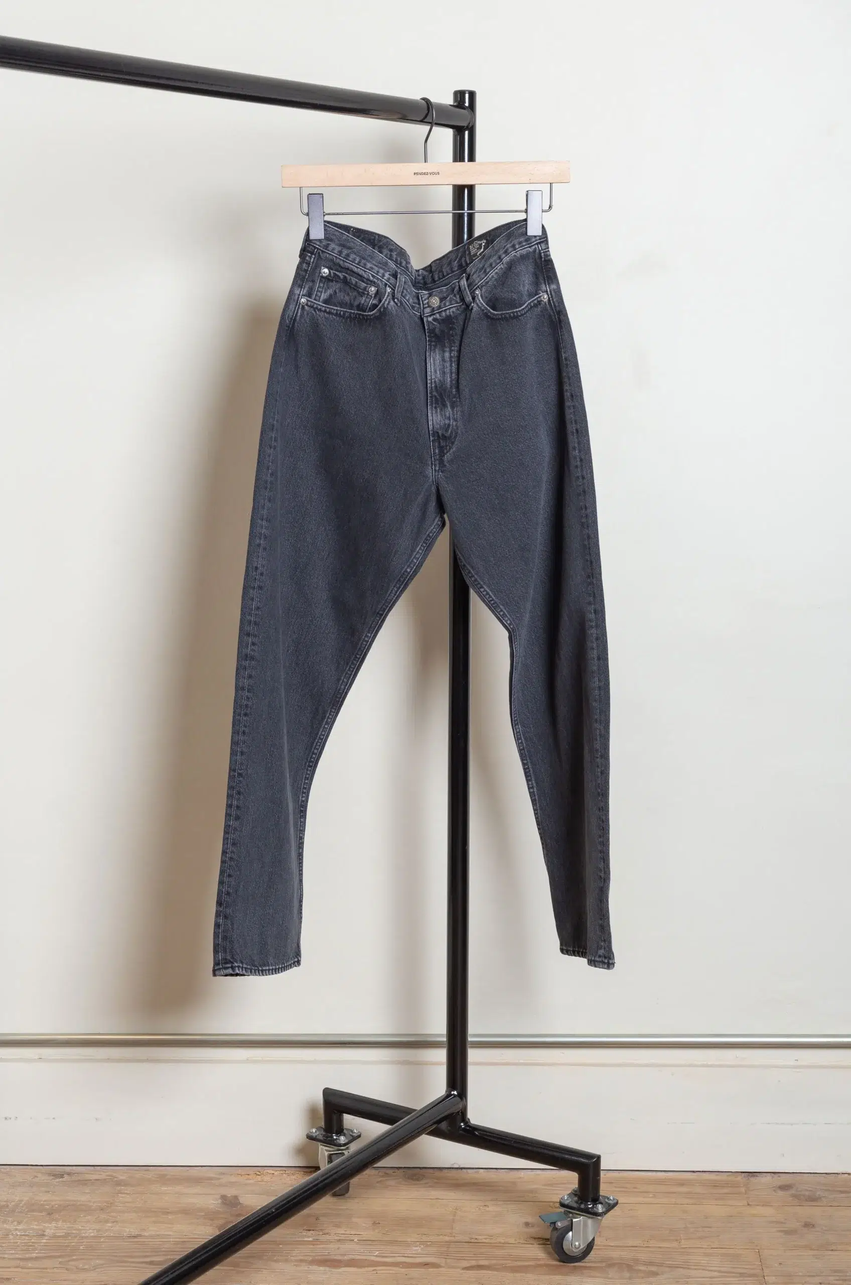 Orslow - UNISEX 101 DAD'S FIT DENIM PANT 01-1010W-D61S - Black Denim Stone