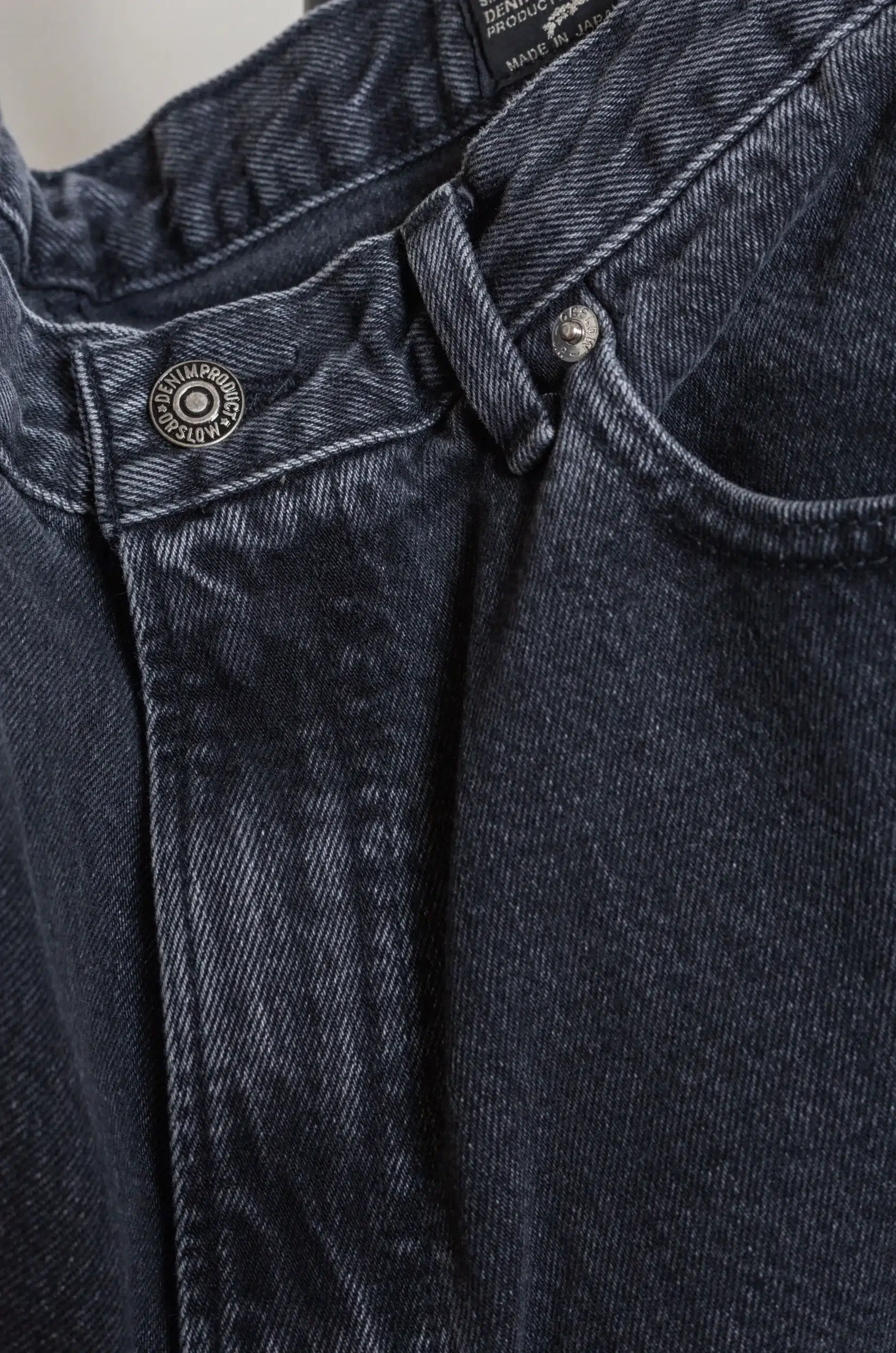 Orslow - UNISEX 101 DAD'S FIT DENIM PANT 01-1010W-D61S - Black Denim Stone