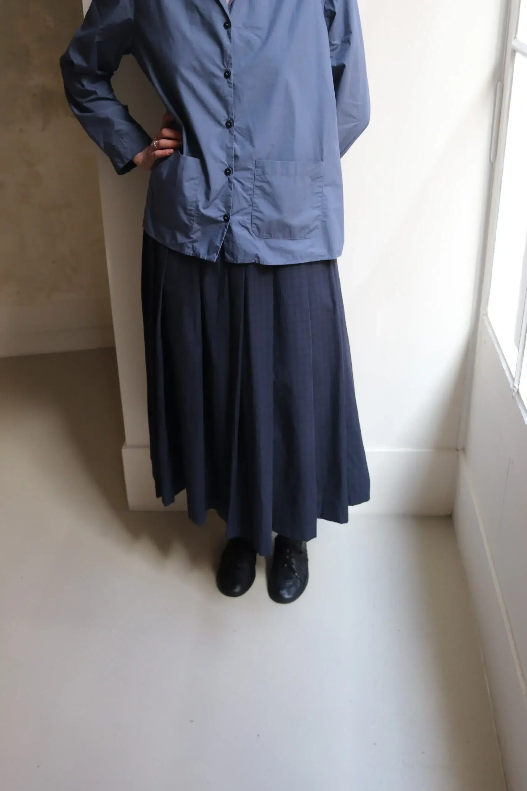 Bergfabel - MATILDE SKIRT BFWSK179/ K142 - NAVY CHECK