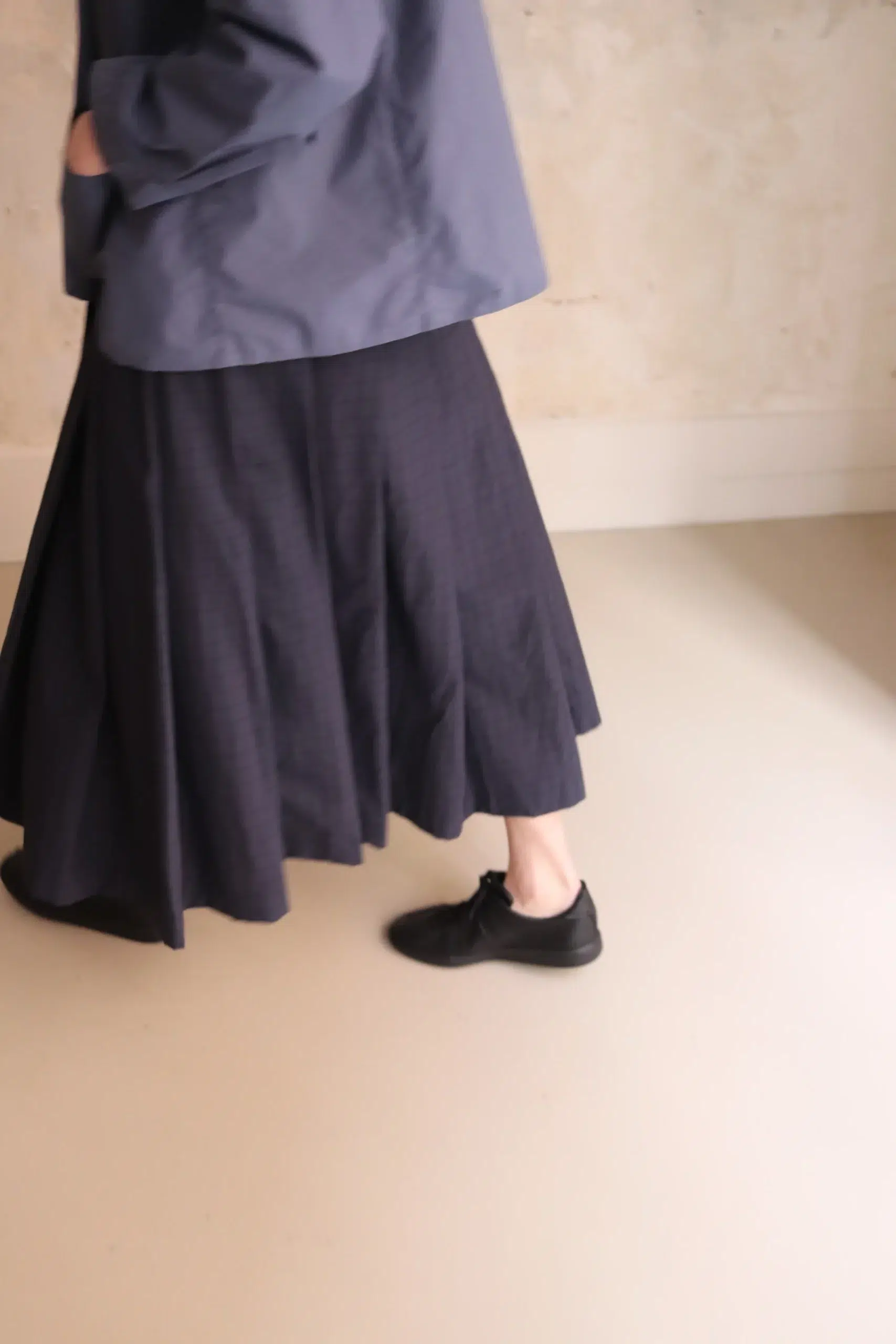 Bergfabel - MATILDE SKIRT BFWSK179/ K142 - NAVY CHECK