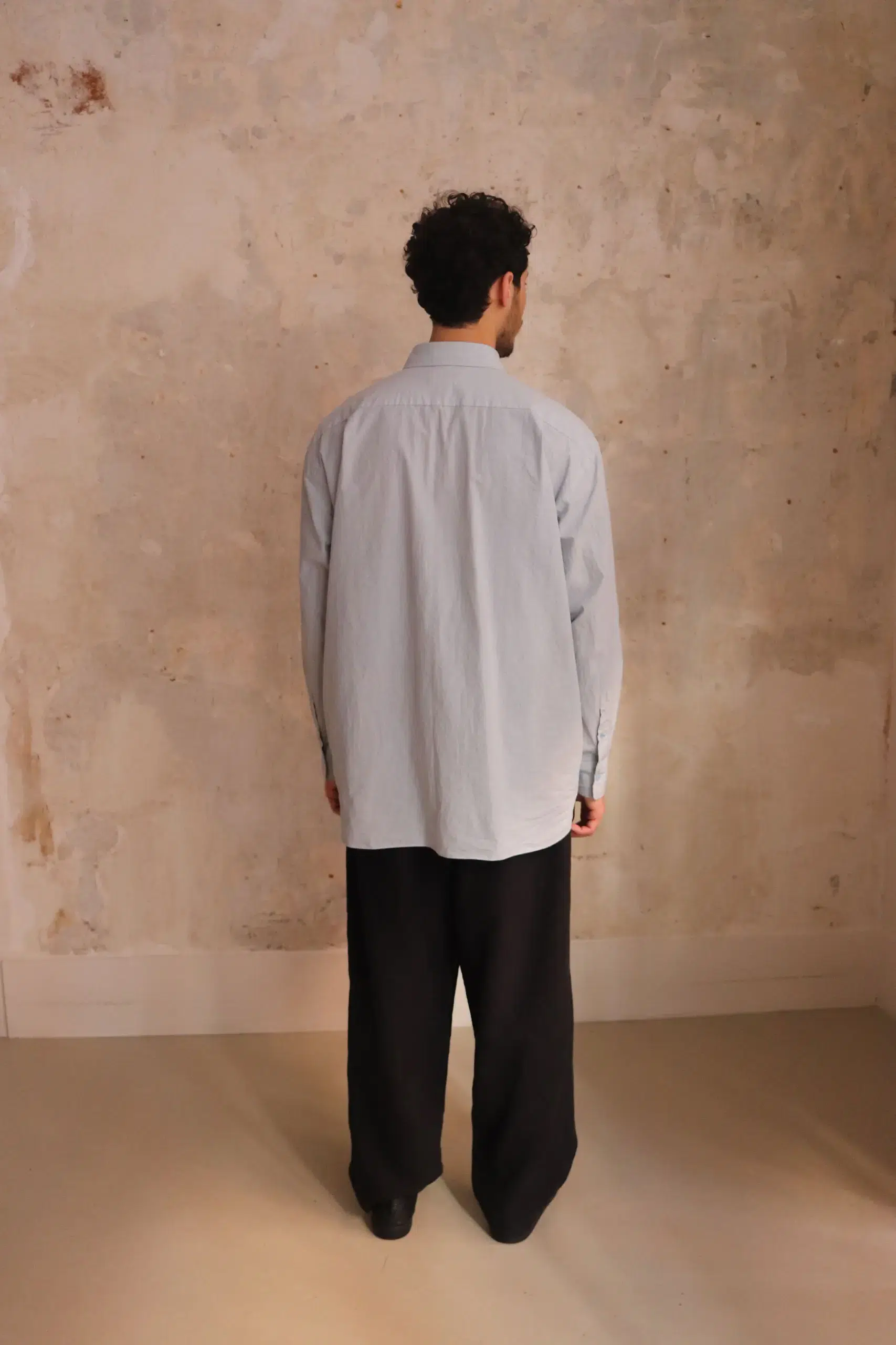 Yoko Sakamoto - REGULAR COLLAR SHIRT - SKY BLUE