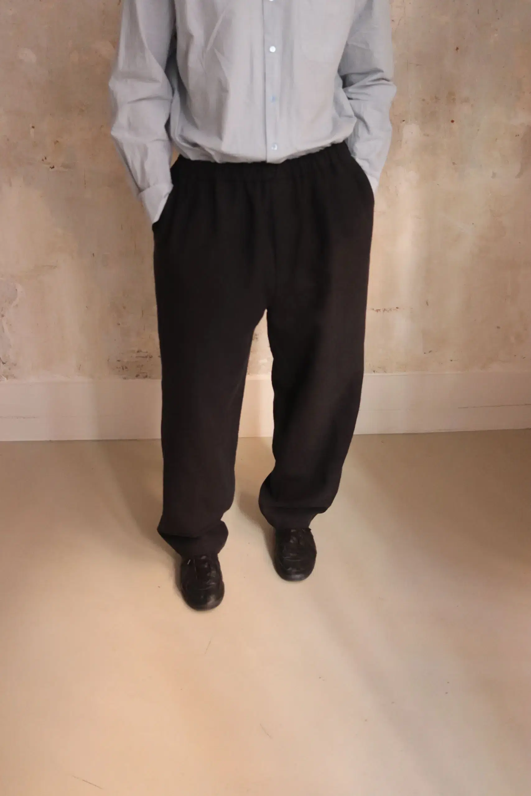 Yoko Sakamoto - WIDE EASY PANTS - BLACK