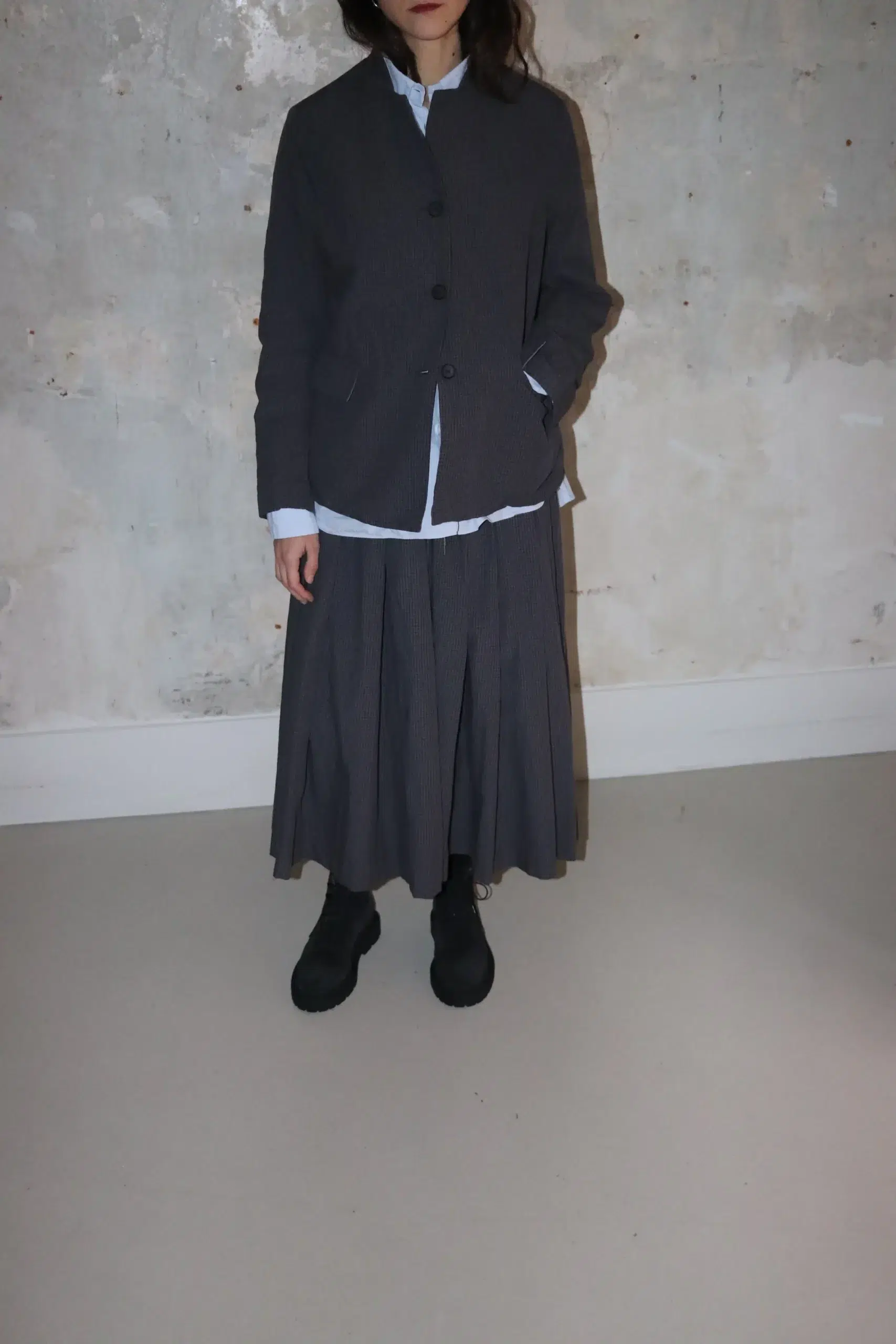 Bergfabel - MATILDE SKIRT BFWSK179/ K141 - GREY CHECK