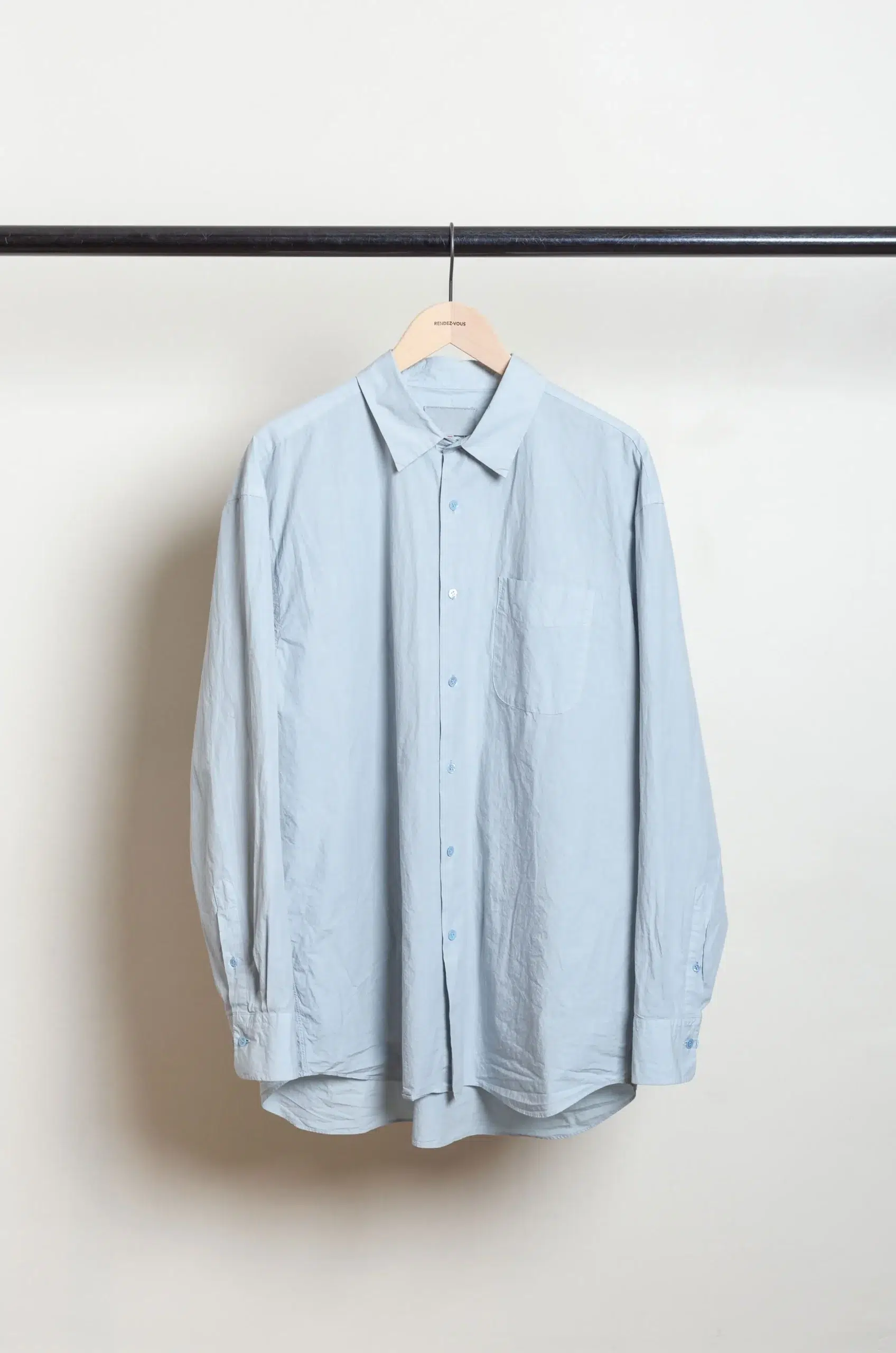Yoko Sakamoto - REGULAR COLLAR SHIRT - SKY BLUE