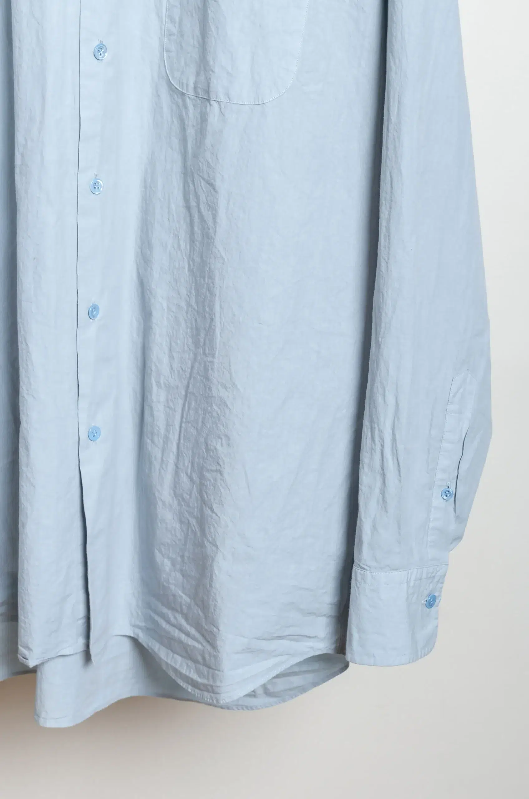 Yoko Sakamoto - REGULAR COLLAR SHIRT - SKY BLUE