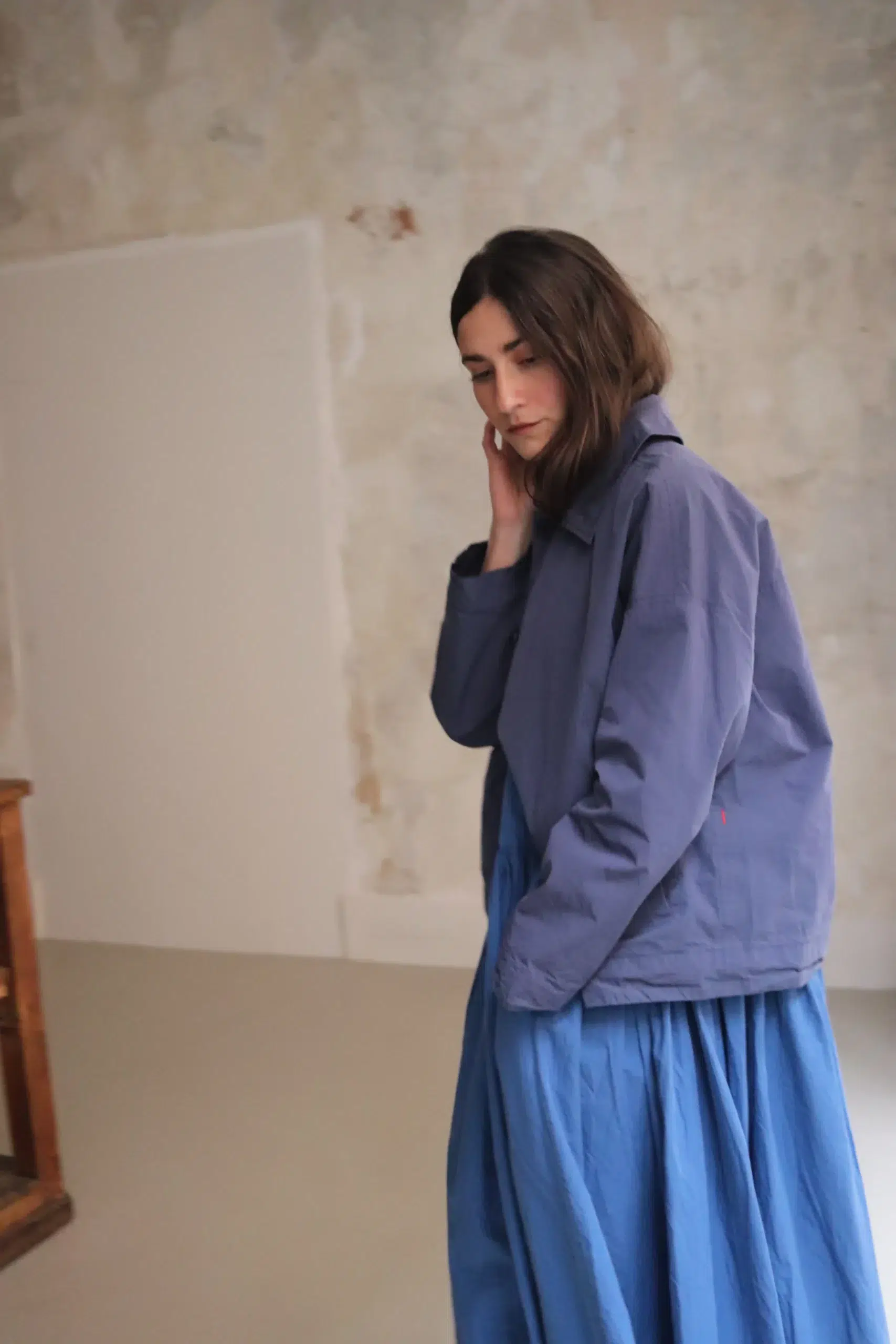 Casey Casey - JULIETTE JACKET TAFFCOT 26FV379 - BLUE