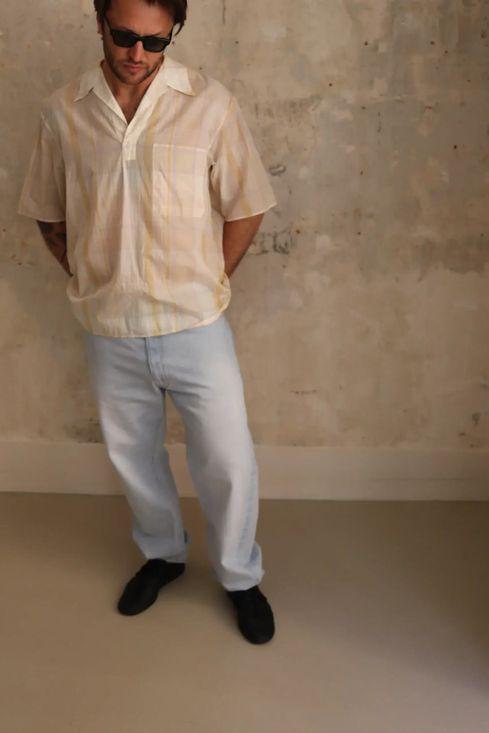 Kaptain Sunshine - MEN PANTS KSBS110DZ - INDIGO ICE WASH