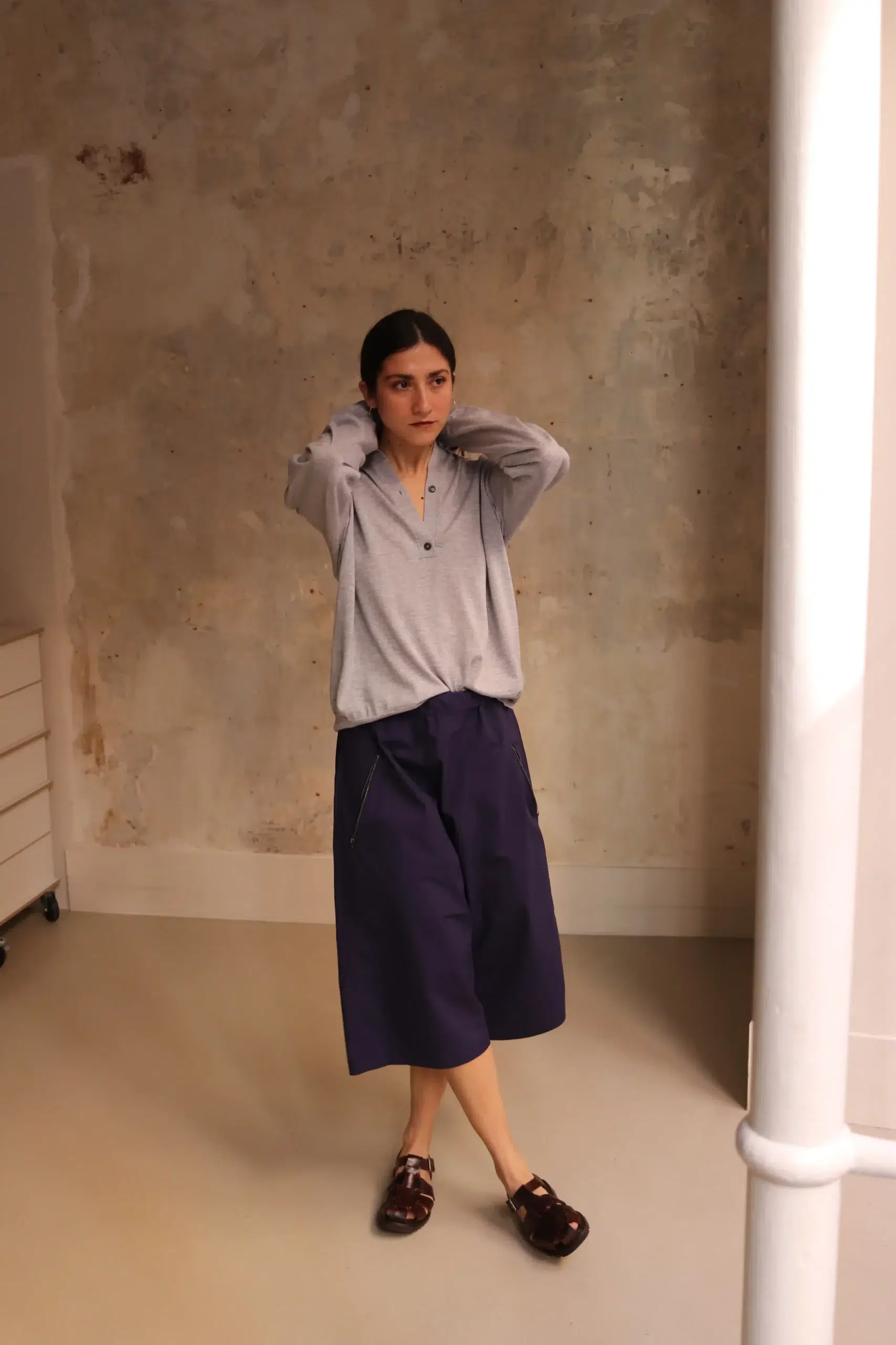 Sofie D'Hoore - POND relaxed w. zippockets extra low crotch short - INK