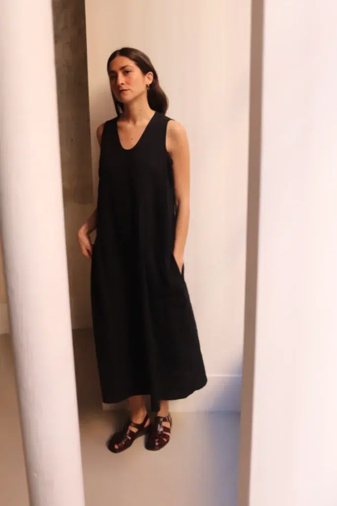 【SOFIE D'HOORE】黒色チュニックサイズ36 Sofie D'Hoore - DORAS A-shape Dress - BLACK