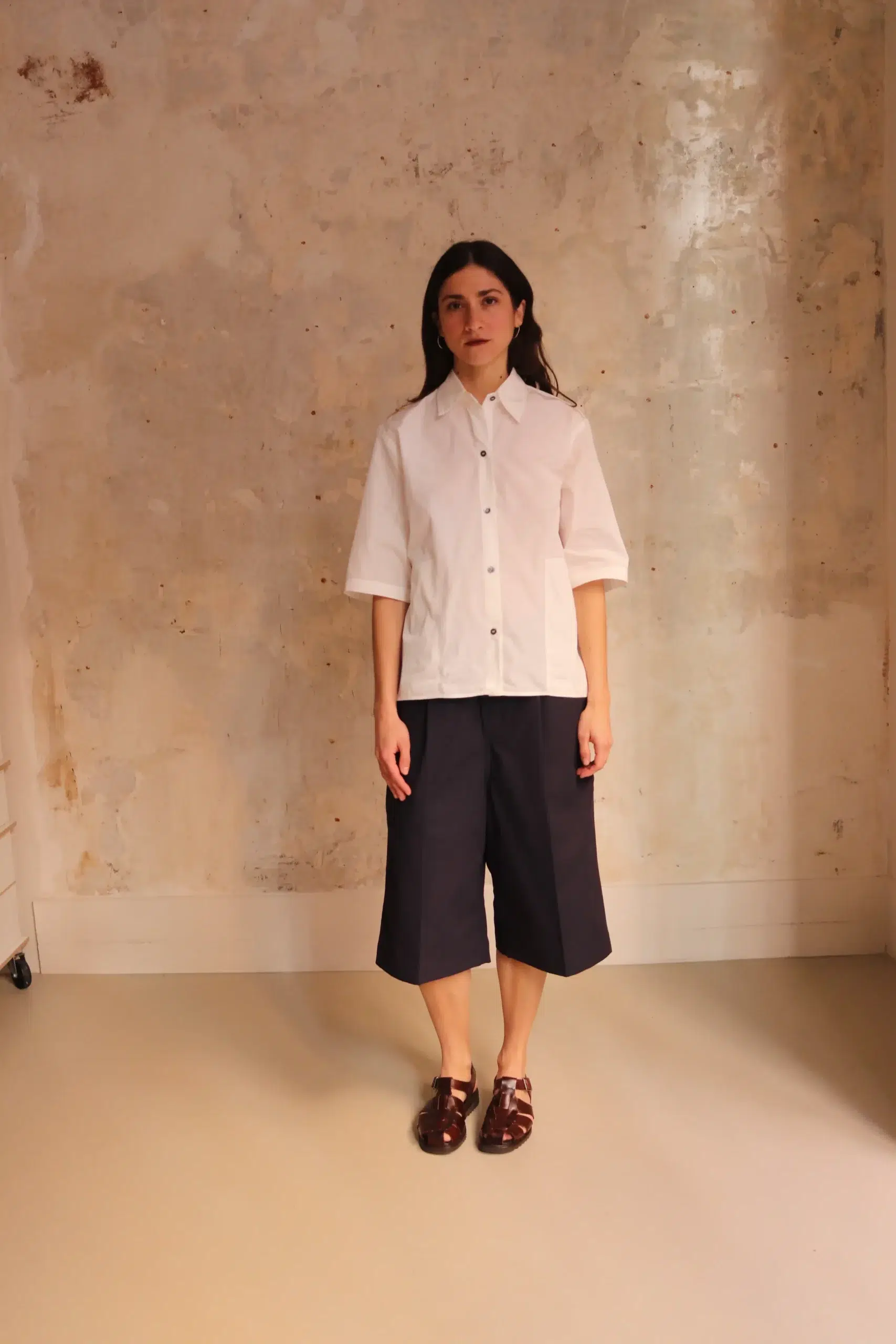 Sofie D'Hoore - BISCAY Short Sleeve Shirt - SNOW