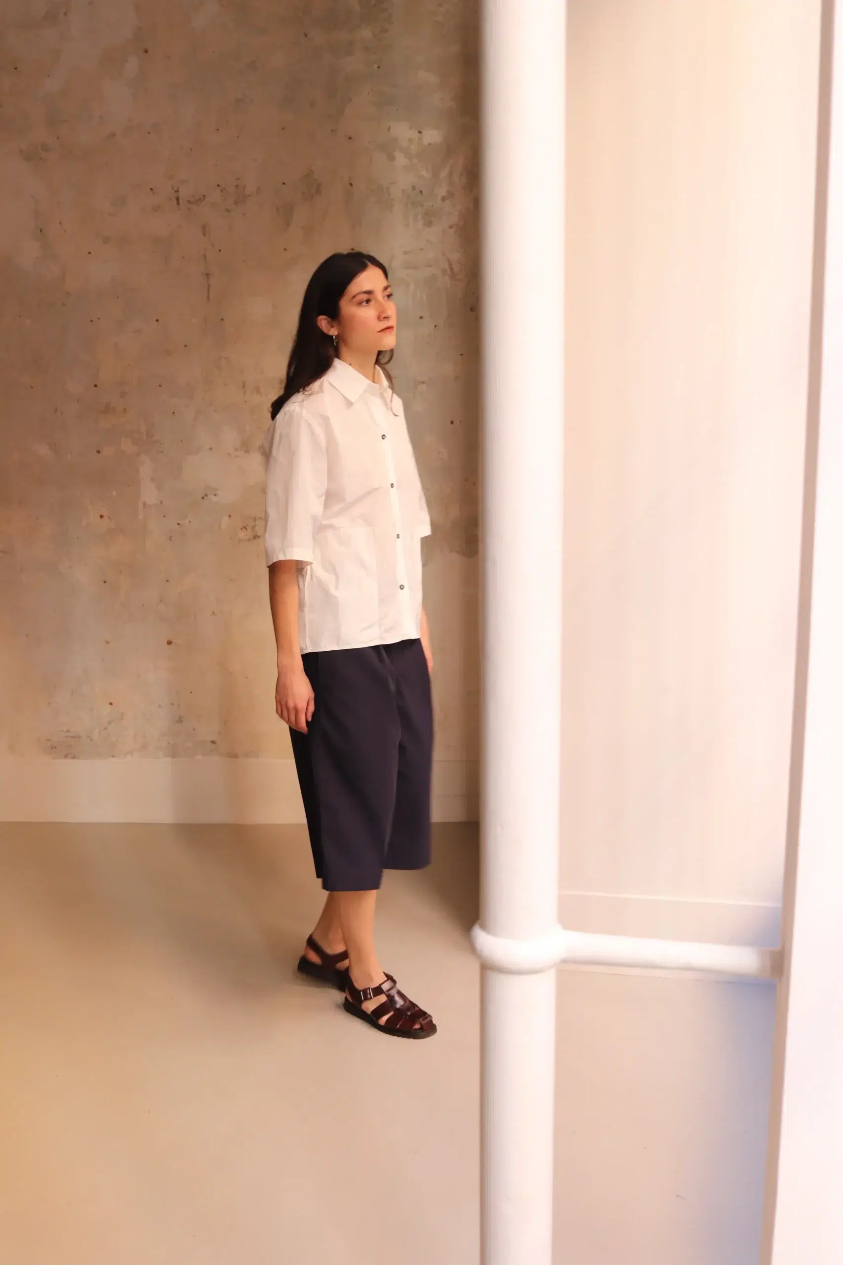 Sofie D'Hoore - BISCAY Short Sleeve Shirt - SNOW