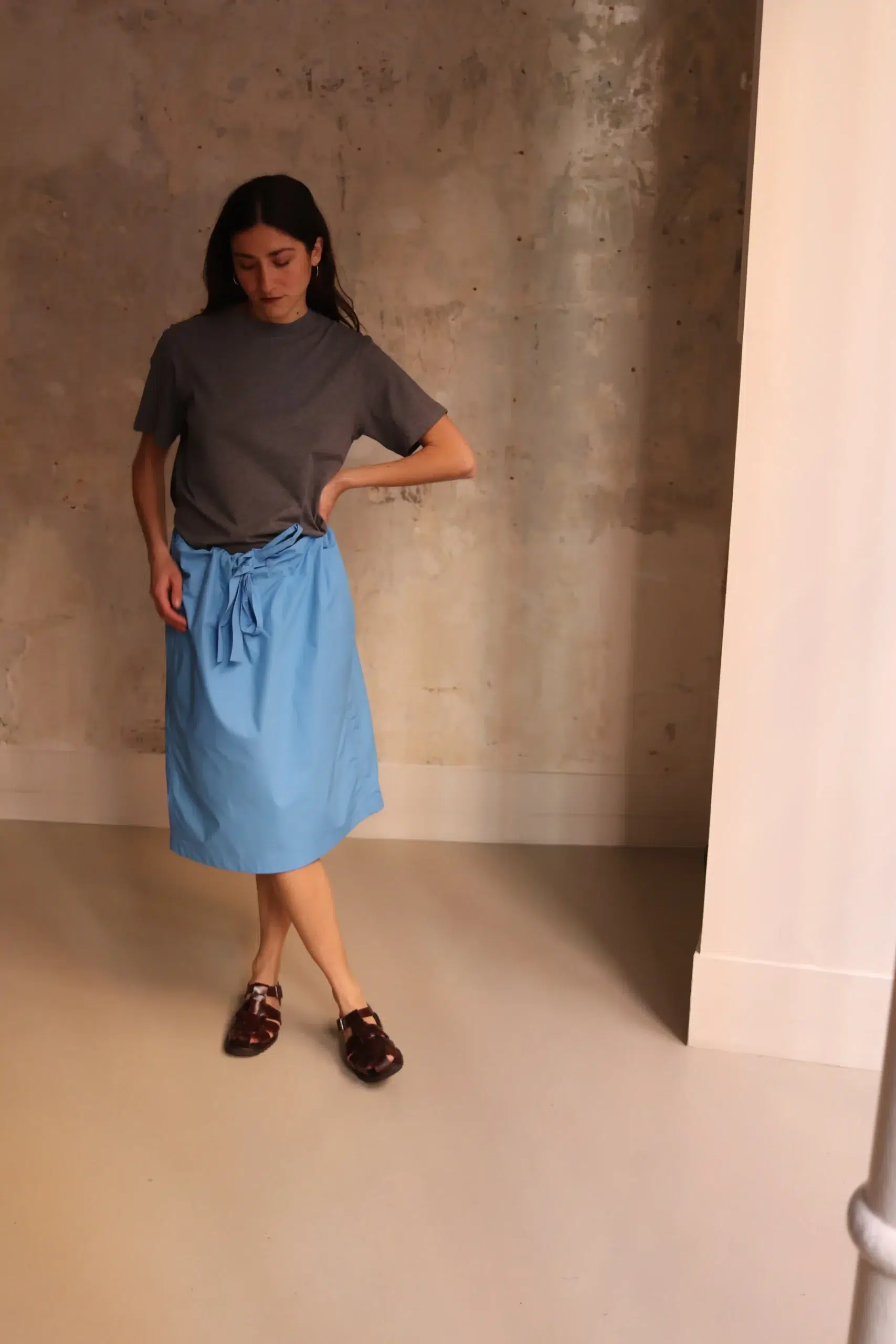 Sofie D'Hoore - SPOT Short Tulip Skirt - AZURE