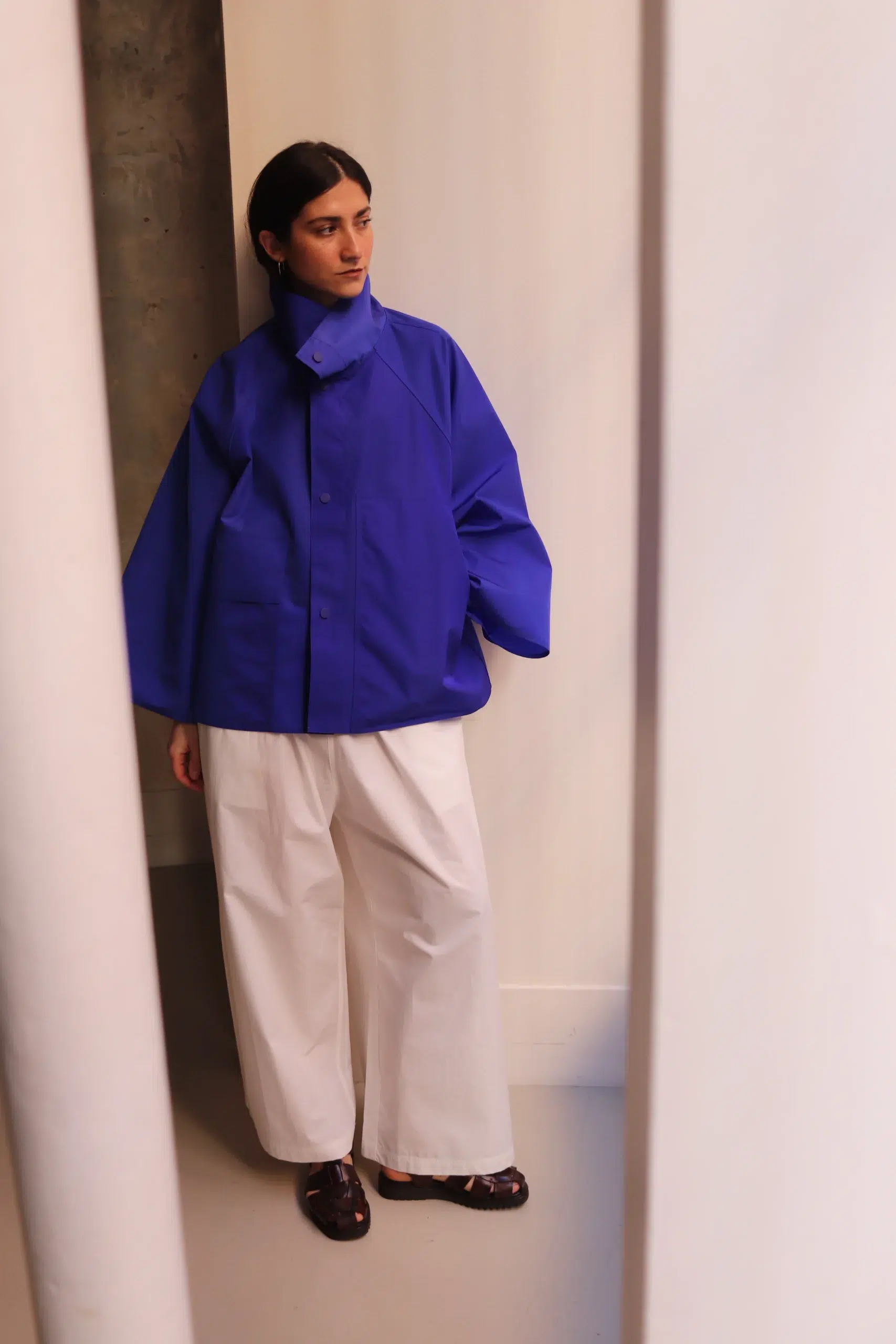 Sofie D'Hoore - CEIL Stand Collar Short Jacket - KLEIN