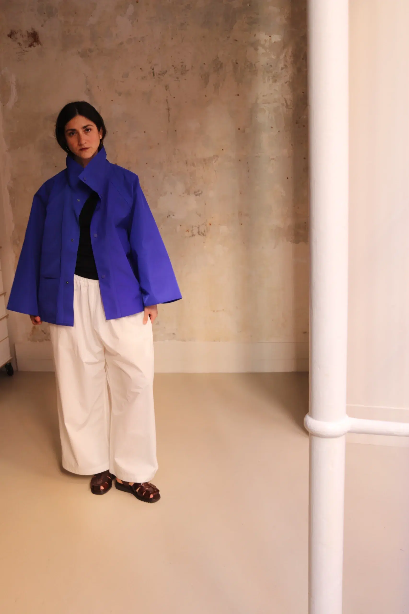 Sofie D'Hoore - CEIL Stand Collar Short Jacket - KLEIN